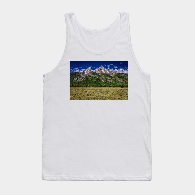 Grand Teton Mountain Range Tank Top by Gestalt Imagery